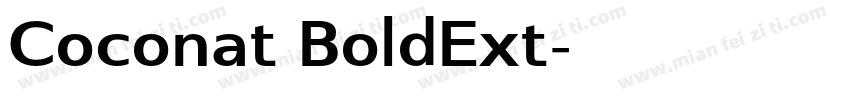 Coconat BoldExt字体转换
